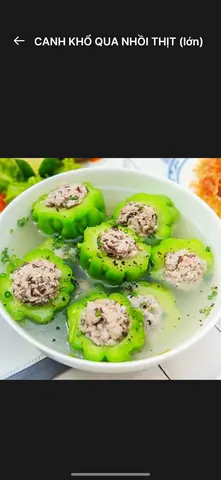 Hình ảnh Canh khổ qua nhồi thịt