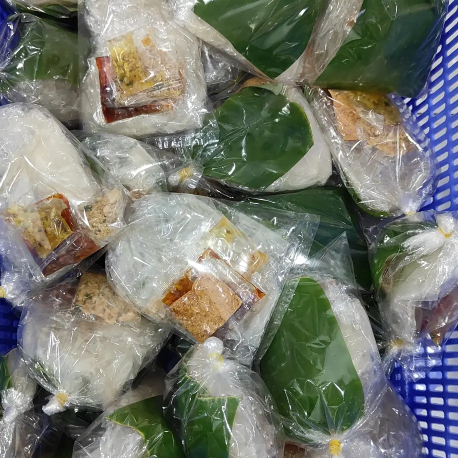Hình ảnh bánh tráng lá chuối