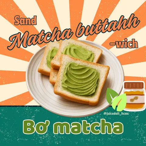 Hình ảnh Sandwich phết bơ matcha