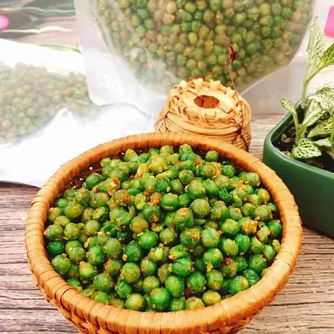Hình ảnh Đậu Hà Lan rang tỏi ớt 100g