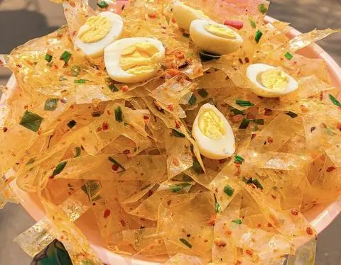 Hình ảnh Bánh tráng mỡ hành
