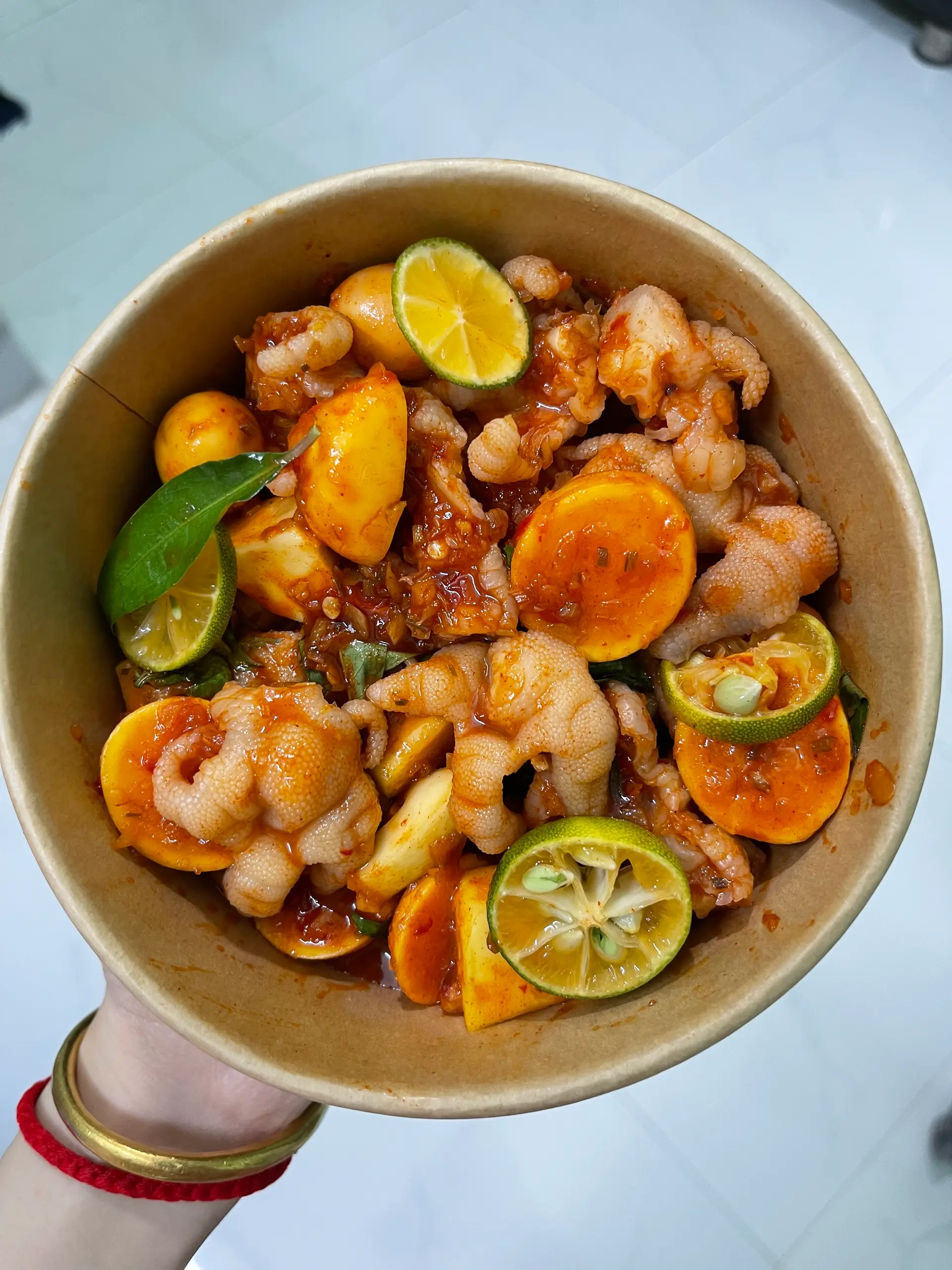 Hình ảnh Combo Mix Chân Gà + Trứng Non Lòng Đào