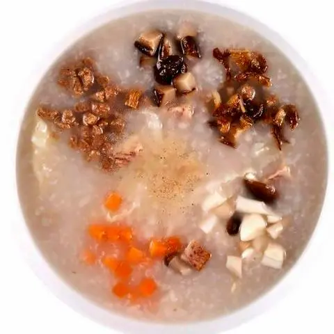 Hình ảnh Cháo nấm môn chay