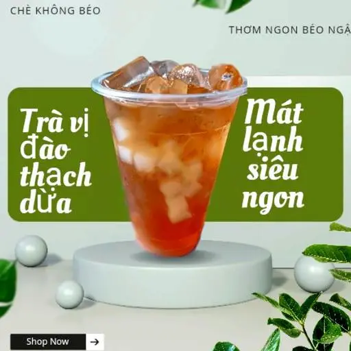Hình ảnh Trà Đào Thạch Dừa 