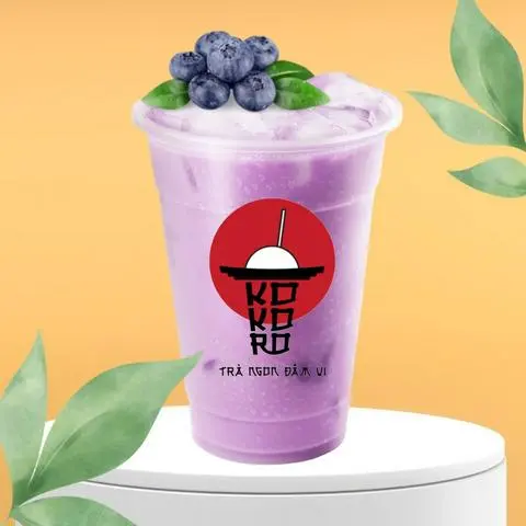 Hình ảnh Trà sữa việt quất ngọc trai trắng