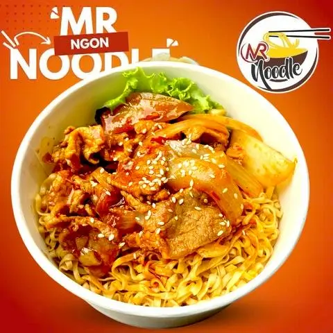 Hình ảnh Mì trộn thịt heo sốt cay Hàn Quốc ( Món được thích nhiều)