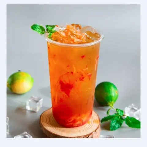 Hình ảnh Trà Bưởi Dâu Tây