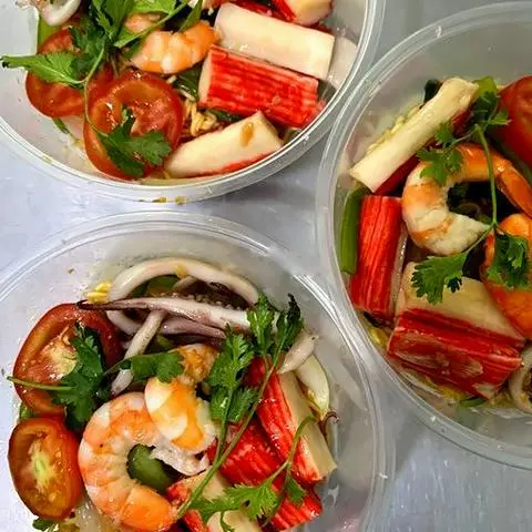 Hình ảnh Nui xào hải sản