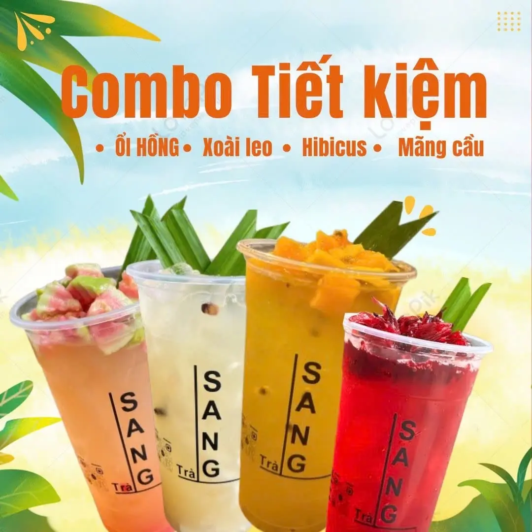 Hình ảnh Combo 04 Trà Trái Cây BÁN CHẠY NHẤT Size L