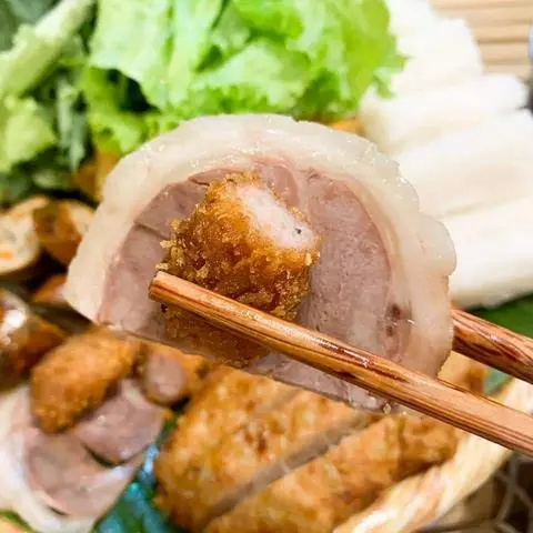 Hình ảnh Bún đậu 3MÓN(thịt - cốm - nem chua rán)