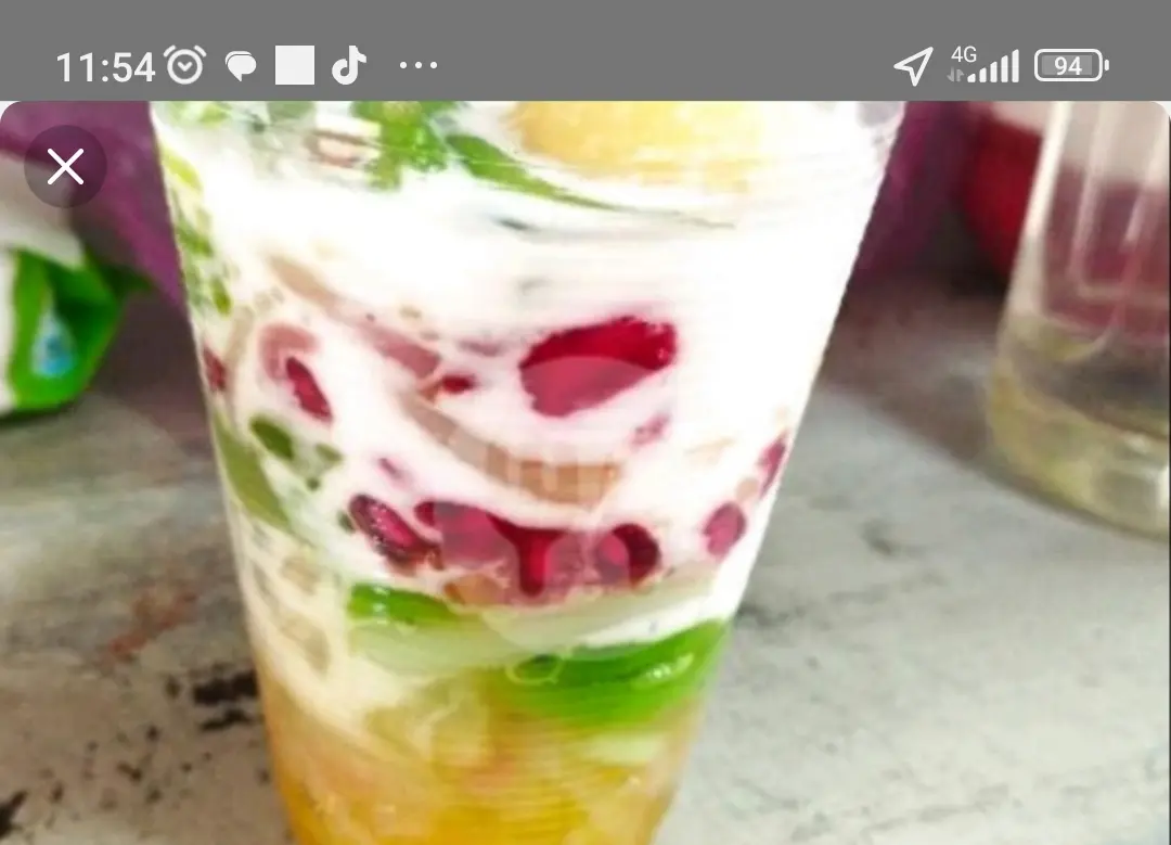Hình ảnh chè sương Sa Hạt lựu ( ly lớn) 
