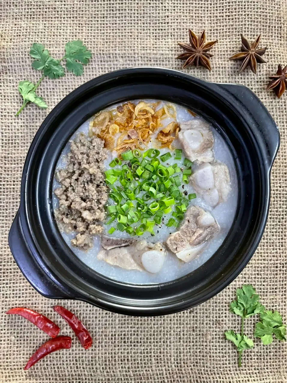 Hình ảnh Cháo sườn thịt bằm