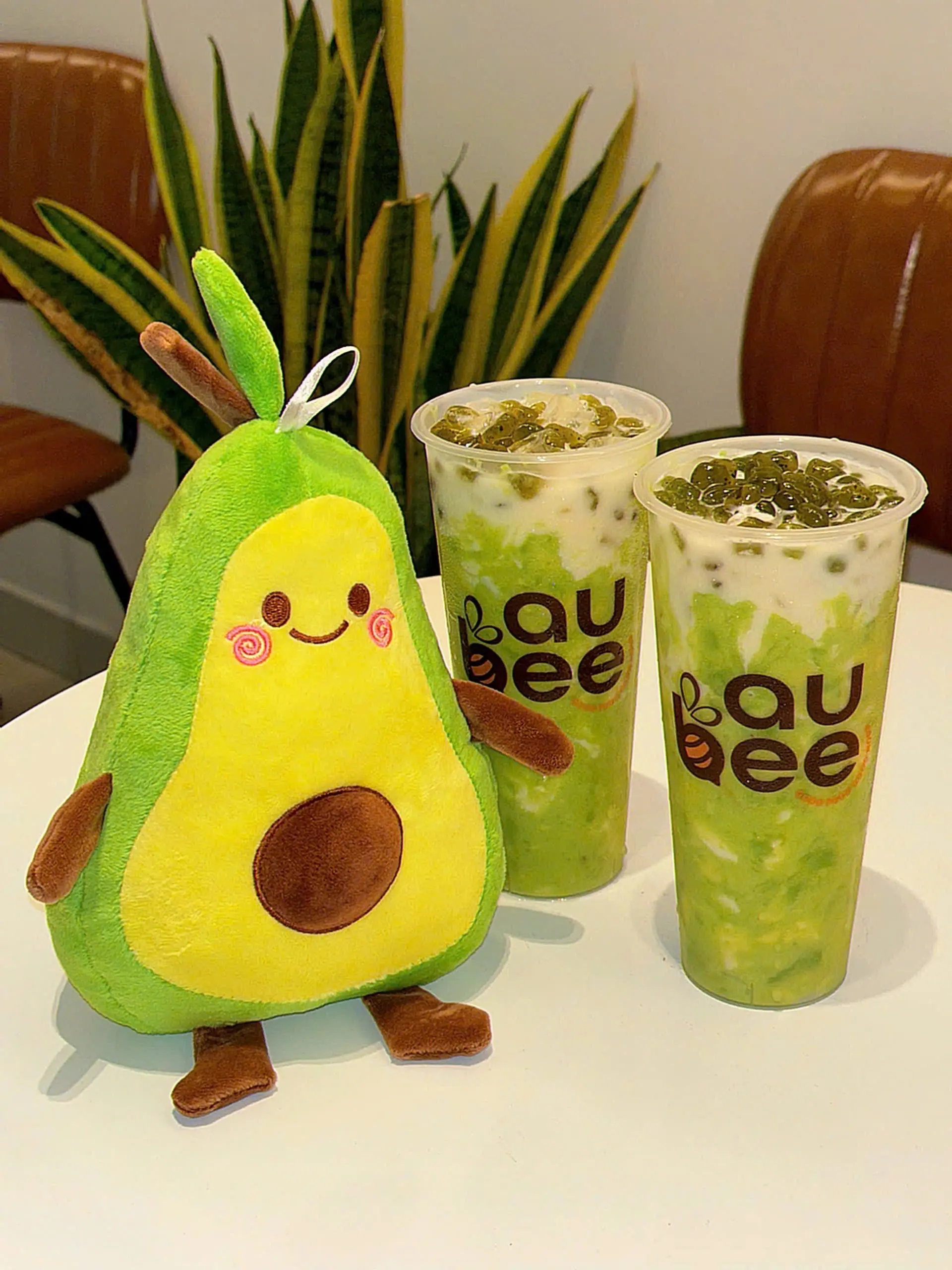 Hình ảnh Combo 2 Ly Trà Sữa Bơ Tặng Gấu Bơ