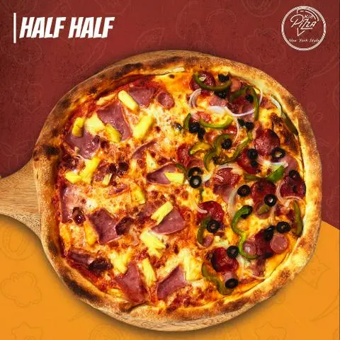 Hình ảnh Half Half Pizza Kích Cỡ 42Cm