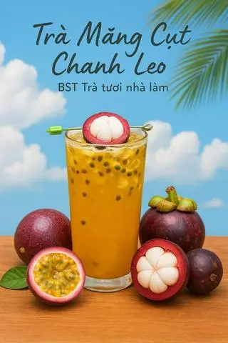 Hình ảnh Trà Măng Cụt Chanh Dây (Size 700ml)