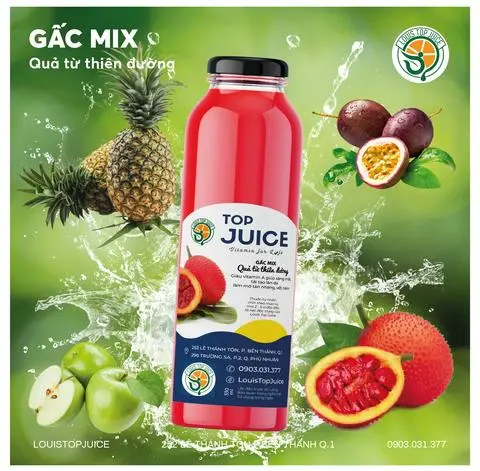 Hình ảnh Nước ép gất mix chanh dây