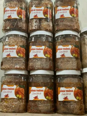 Hình ảnh Bánh tráng sate bò cay 300 gr