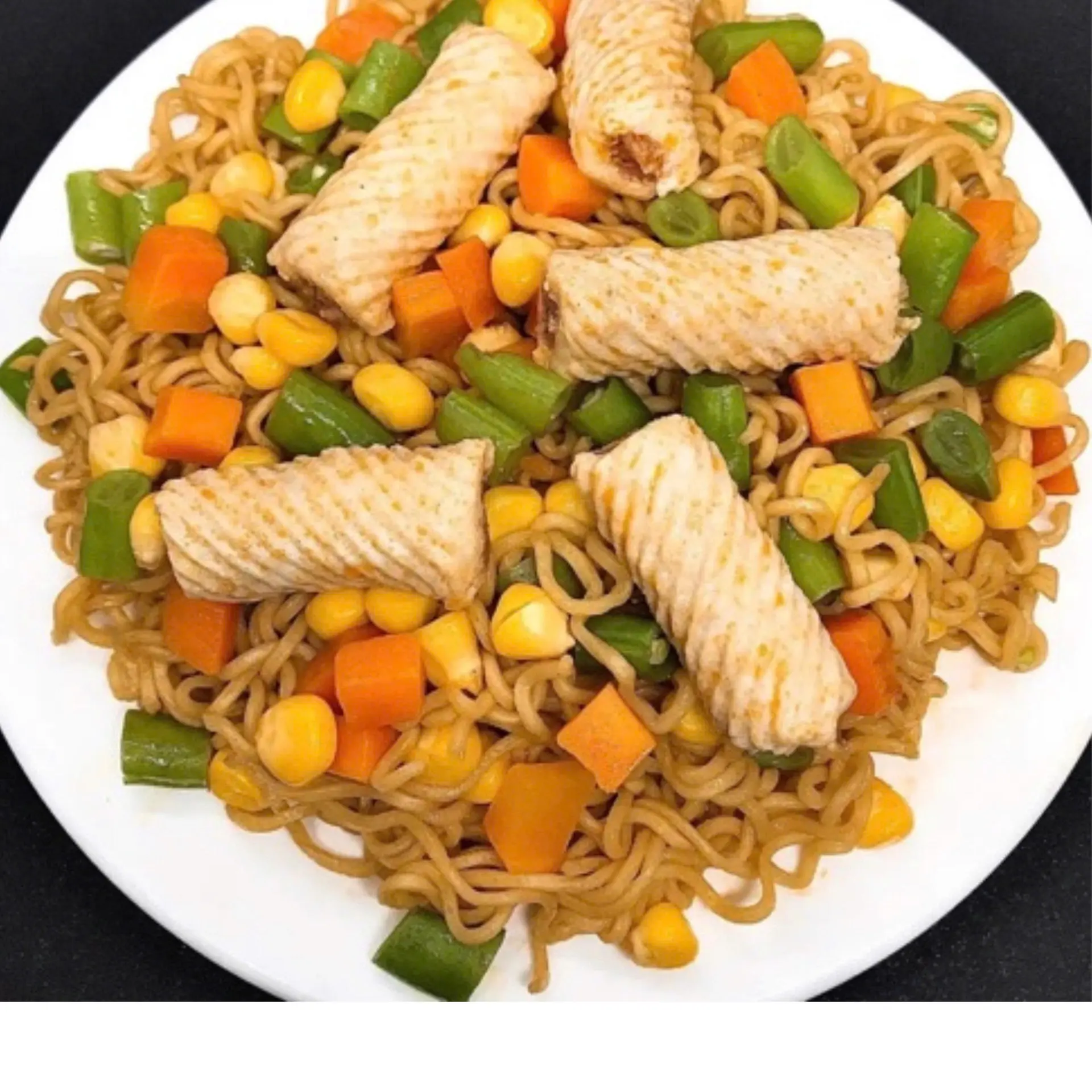 Hình ảnh Mì trộn mực xoắn
