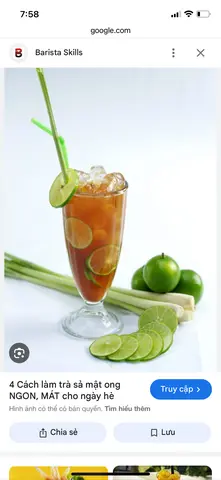 Hình ảnh Trà chanh sả 700ml