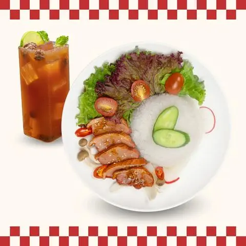 Hình ảnh Cơm Lườn Ngỗng Xông Khói + 01 Nước Miễn Phí