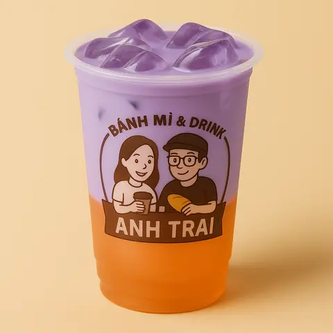 Hình ảnh Khoai môn latte vị đào