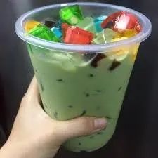 Hình ảnh Trà Sữa Thái Xanh Full Topping