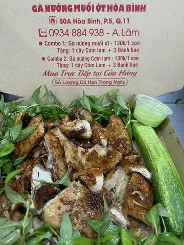 Hình ảnh gà nướng sốt đặc biệt+4banh bao+1cay cơm lam