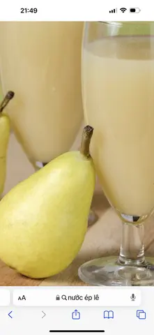 Hình ảnh Nước Ép Lê size vừa