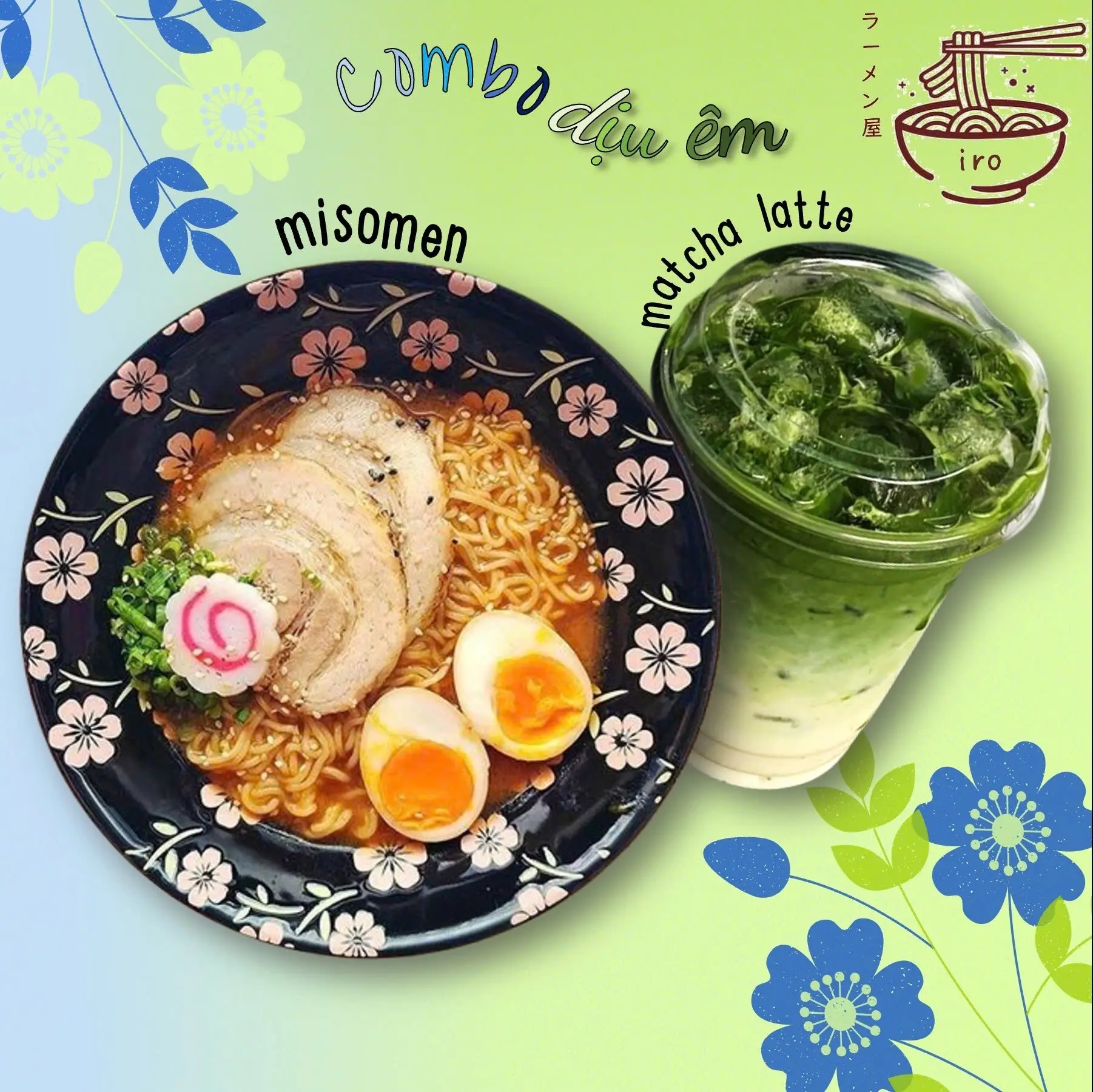 Hình ảnh Combo dịu êm: Misomen - Matcha Latte