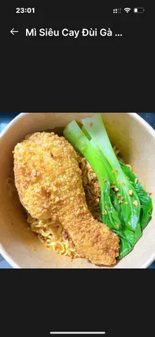 Hình ảnh Mì Tương Đen Đùi Gà Rán