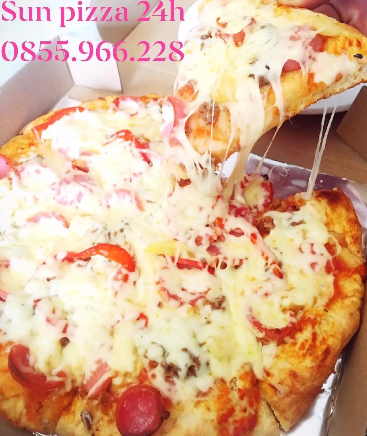 Hình ảnh Pizza bò - gà