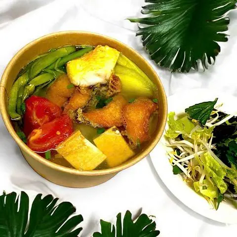 Hình ảnh Bún Cá Chiên Giòn + Cá Hấp