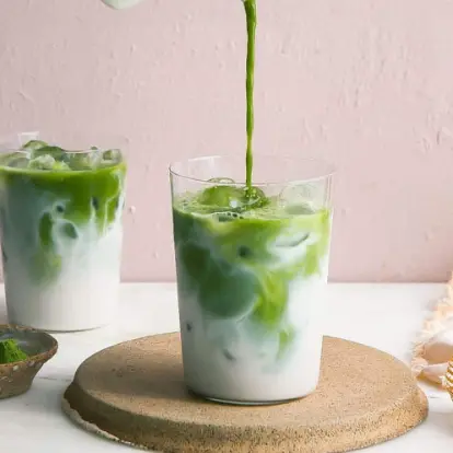 Hình ảnh Trà Sữa Matcha Kem Trứng Nướng