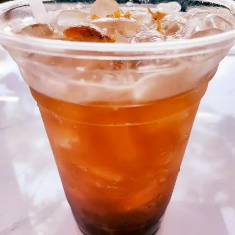 Hình ảnh trà đào dam da bào 