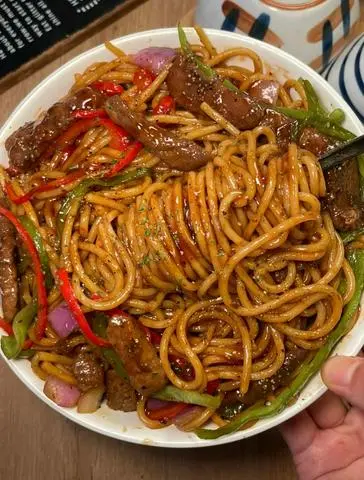 Hình ảnh mỳ sốt tương đen