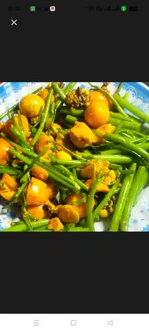 Hình ảnh trứng gà non xào mi.1goi