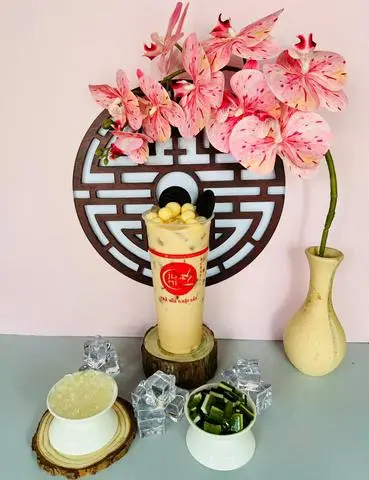 Hình ảnh Trà sữa cookie phô mai viên
