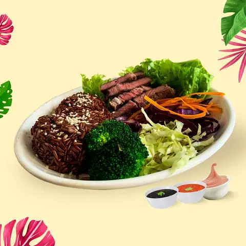 Hình ảnh Cơm gạo lứt bò nướng