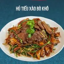 Hình ảnh hủ tiếu xào bò áp chảo ( xào khô)