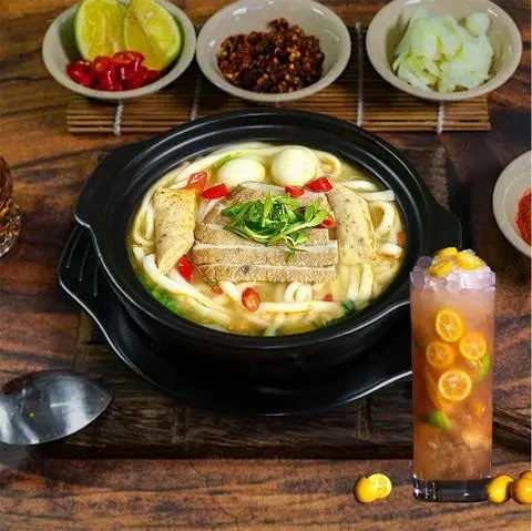 Hình ảnh ⭐️COMBO Bánh Canh Chả Cá Nha Trang + Ly Trà Tắc