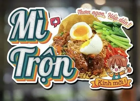 Hình ảnh Mì Trộn Trứng ốp la 