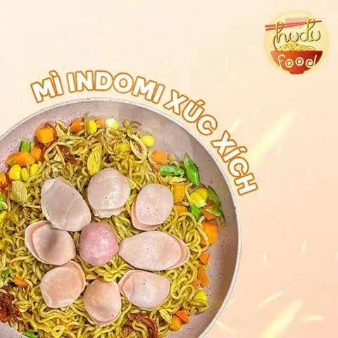 Hình ảnh mì indomie xúc xích