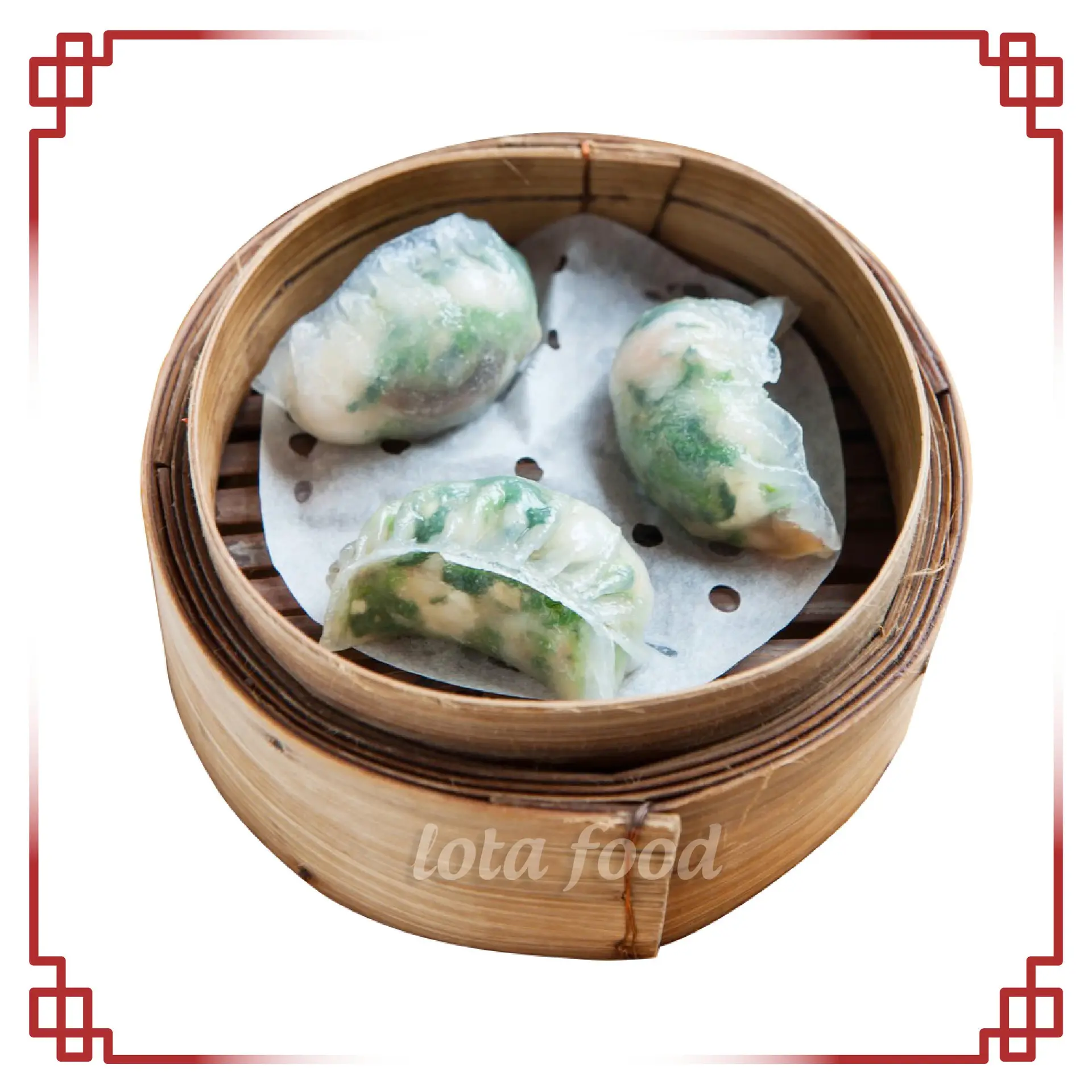 Hình ảnh Há cảo bó xôi tôm thịt - Shrimp - pork - spinach haukau - 3 pcs
