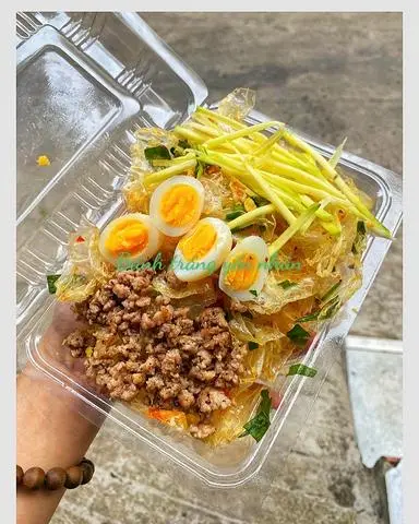 Hình ảnh dẻo mỡ hành thịt bằm 2 trứng