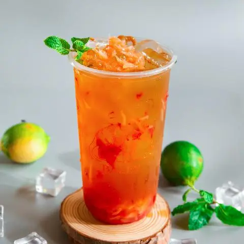 Hình ảnh Trà Bưởi Dâu Tây