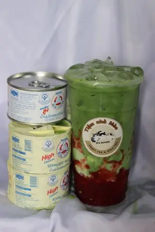 Hình ảnh Matcha sữa gấu dâu