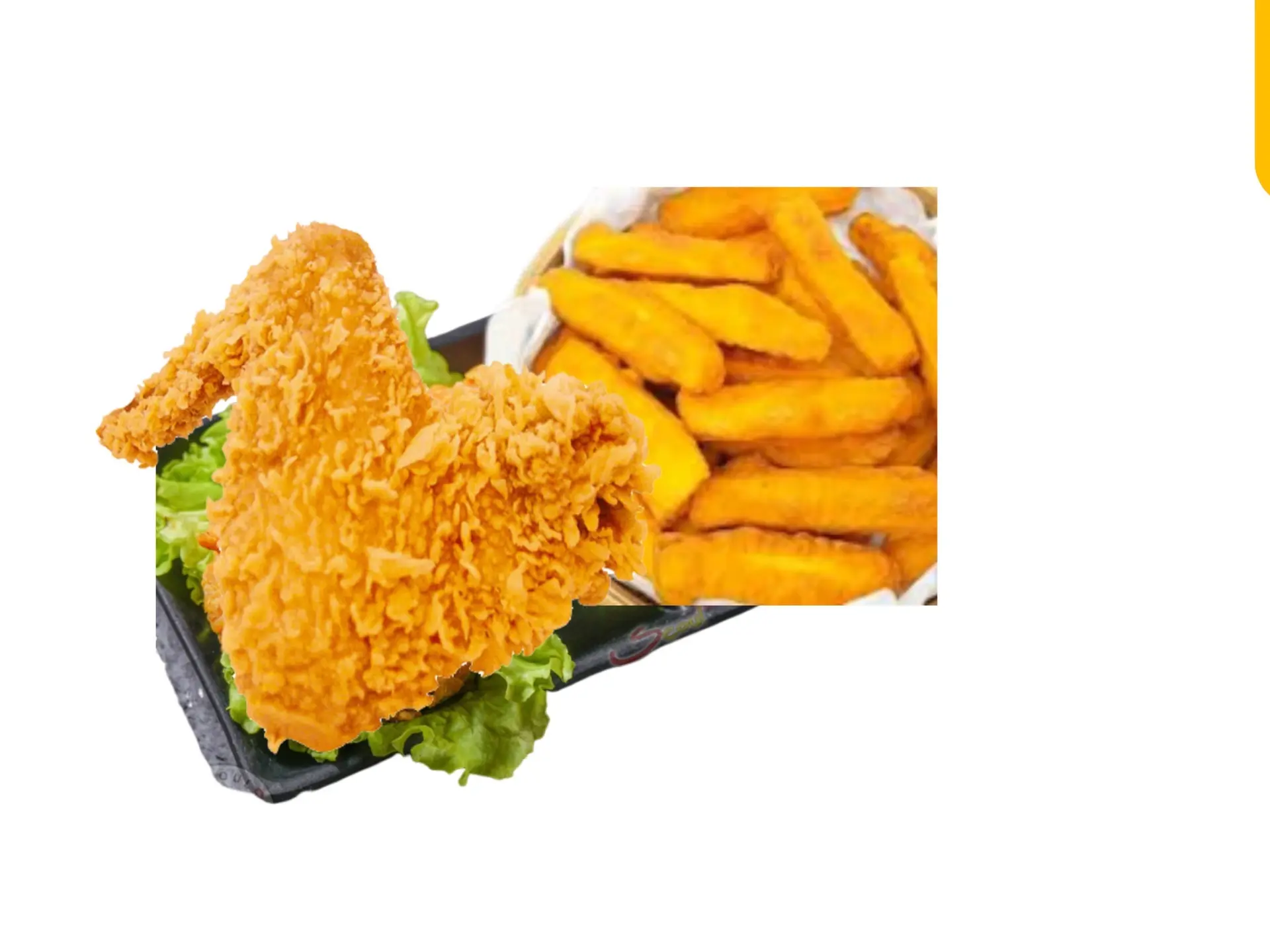 Hình ảnh Cánh Gà Rán + 100gr khoai 