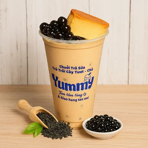 Hình ảnh Trà Sữa Trân Châu Bánh Flan 