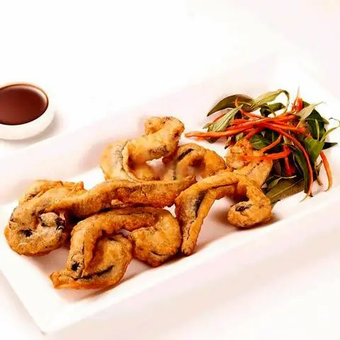 Hình ảnh Nấm chiên giòn sốt me chay
