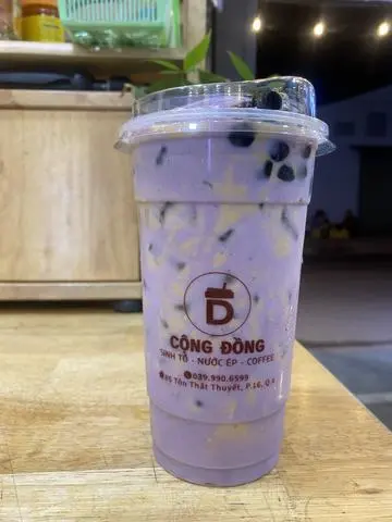 Hình ảnh Trà sữa Khoai Môn ly 700ml